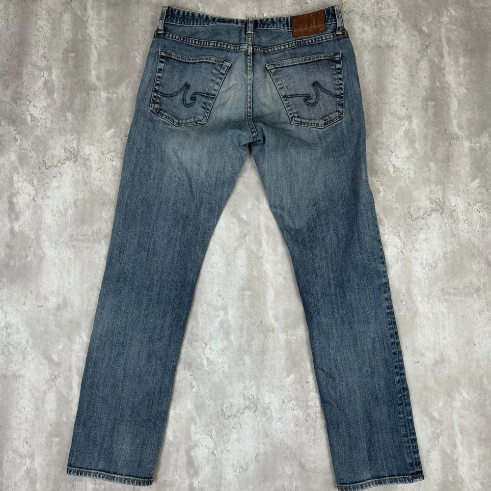 AG Adriano Goldschmied The‎ Graduate Tailored Leg Jeans Mens 33x32 Distressed